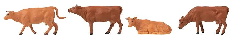 Faller 180235 HO Cows Figurine With Mini Sound Effect (Set Of 4) 1 Faller 180235 HO Cows Figurine With Mini Sound Effect (Set Of 4)