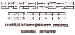 Faller 180857 HO 4 Garden And Field Fences