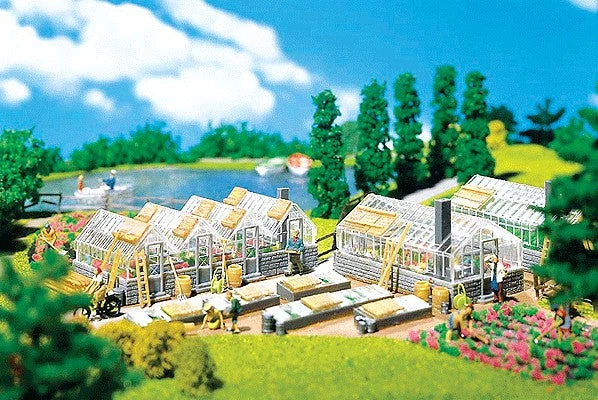 Faller 130213 HO Small Market Garden Center Building Kit 1 Faller 130213 HO Small Market Garden Center Building Kit