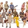 Faller 153001 HO Seated People Figures (Set Of 36)