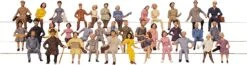 Faller 153001 HO Seated People Figures (Set Of 36)