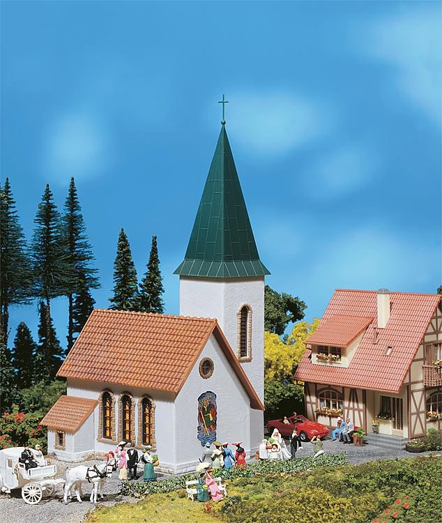 Faller 130240 Village Church Building Kit 1 Faller 130240 Village Church Building Kit