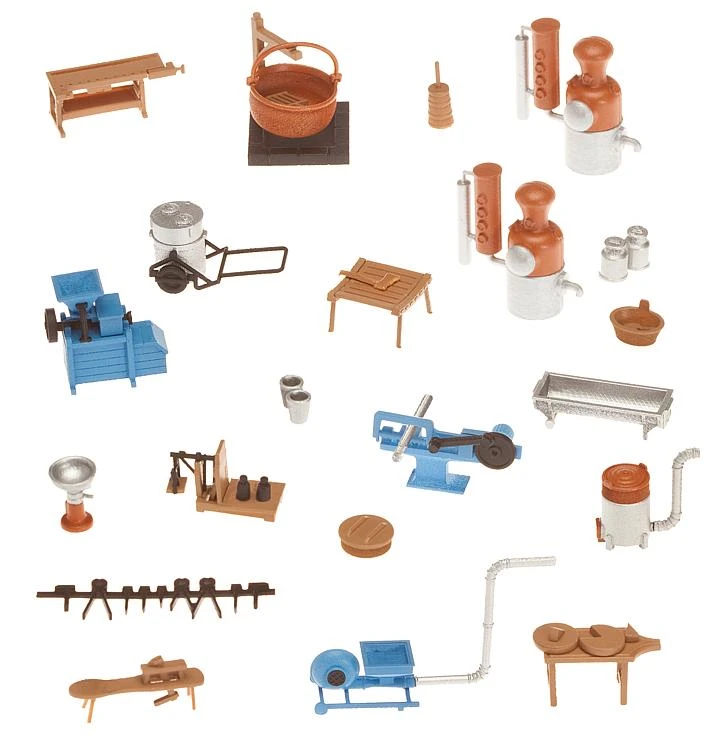 Faller Agricultural, Dairy, Woodworking, Metal Working Details, Accessories 2 Faller Agricultural, Dairy, Woodworking, Metal Working Details, Accessories - Image 2