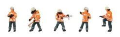 Faller Gmbh 151680 Era VI Firefighters -- Set #4 Pkg(5), HO Scale