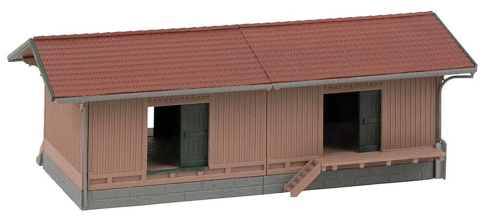 Faller Gmbh 120098 Wood Freight House/Goods Shed -- Kit - 6-1/4 X 3-5/16 X 2-5/16" 16 X 8.4 X 5.9cm, HO Scale 3 Faller Gmbh 120098 Wood Freight House/Goods Shed -- Kit - 6-1/4 X 3-5/16 X 2-5/16" 16 X 8.4 X 5.9cm, HO Scale - Image 3
