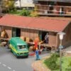 Faller Gmbh 120098 Wood Freight House/Goods Shed -- Kit - 6-1/4 X 3-5/16 X 2-5/16" 16 X 8.4 X 5.9cm, HO Scale