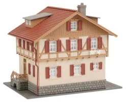 Faller Gmbh 190082 Idyll Village Set -- Kit - Includes Church, House And Cafe W/Fountain, HO Scale -Faller 39585953416129 dw6