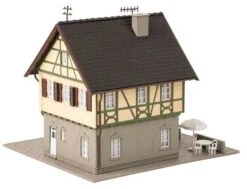 Faller Gmbh 190082 Idyll Village Set -- Kit - Includes Church, House And Cafe W/Fountain, HO Scale -Faller 39585953416129 dz2