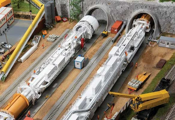 Faller Gmbh 130900 Gripper TBM Tunnel Boring Machine - Kit -- 38-3/16" 97cm Long, 3-3/8" 8.5cm Diameter, HO Scale 1 Faller Gmbh 130900 Gripper TBM Tunnel Boring Machine - Kit -- 38-3/16" 97cm Long, 3-3/8" 8.5cm Diameter, HO Scale