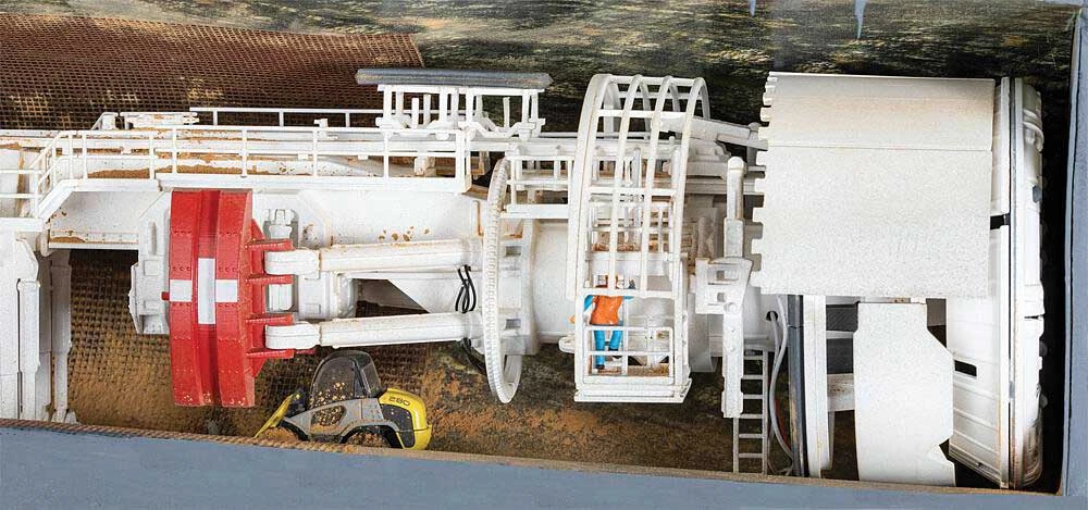 Faller Gmbh 130900 Gripper TBM Tunnel Boring Machine - Kit -- 38-3/16" 97cm Long, 3-3/8" 8.5cm Diameter, HO Scale 2 Faller Gmbh 130900 Gripper TBM Tunnel Boring Machine - Kit -- 38-3/16" 97cm Long, 3-3/8" 8.5cm Diameter, HO Scale - Image 2