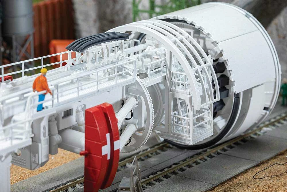 Faller Gmbh 130900 Gripper TBM Tunnel Boring Machine - Kit -- 38-3/16" 97cm Long, 3-3/8" 8.5cm Diameter, HO Scale 4 Faller Gmbh 130900 Gripper TBM Tunnel Boring Machine - Kit -- 38-3/16" 97cm Long, 3-3/8" 8.5cm Diameter, HO Scale - Image 4