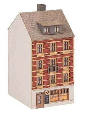 Faller Gmbh 282792 Townhouse With Bakery -- Kit - 1-1/4 X 1-5/8 X 2-9/16" 3.2 X 4.2 X 6.5cm, Z Scale 2 Faller Gmbh 282792 Townhouse With Bakery -- Kit - 1-1/4 X 1-5/8 X 2-9/16" 3.2 X 4.2 X 6.5cm, Z Scale - Image 2