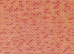 Faller 170608 HO Wall Card (Red Brick)