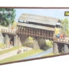 Faller B-535 HO Scale Covered Wooden Bridge Kit
