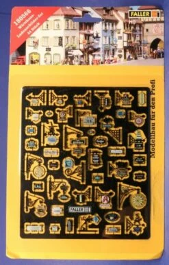 Faller 180566 HO Inn & Shop Brass Etched Buisness Signs Kit