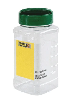 Faller Gmbh 171700 Empty Shaker Storage Bottle -- Clear W/Blank Label, All Scales