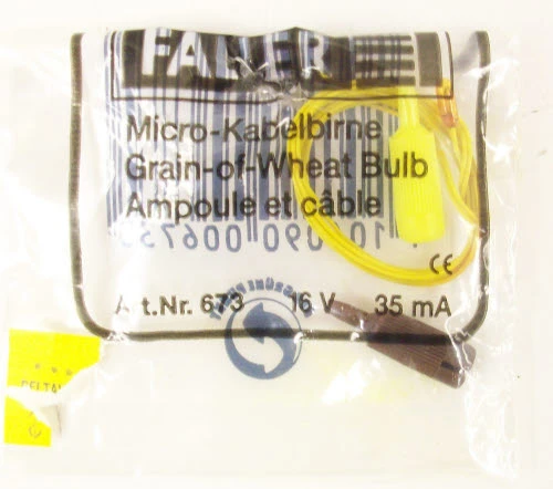 Faller 180673 GOW Bulb 12-16Volt Yellow 1 Faller 180673 GOW Bulb 12-16Volt Yellow
