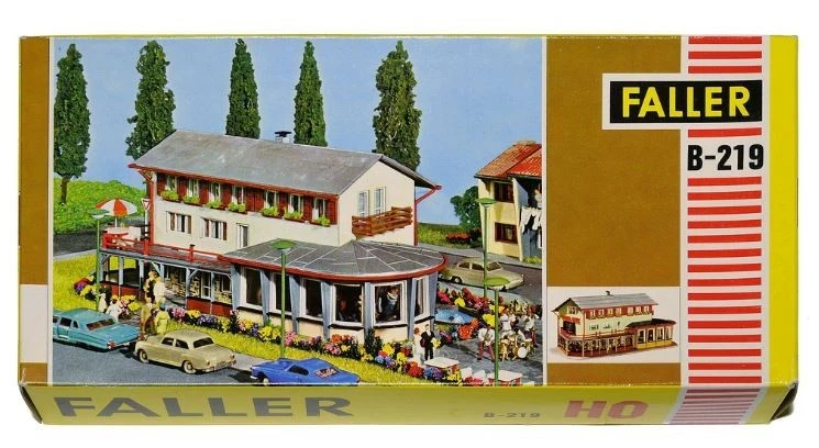 Faller B-219 HO Hotel Café Building Kit 1 Faller B-219 HO Hotel Café Building Kit