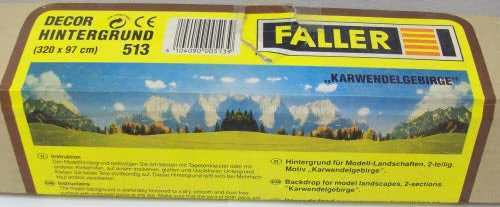 Faller 513 HO/N "Karwendelgebirge" Model Background Scenery 2 Faller 513 HO/N "Karwendelgebirge" Model Background Scenery - Image 2